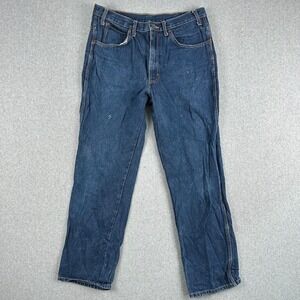 Dickies Jeans Men Dark Wash Straight Leg Denim 34x32 Classic Work Durable Rodeo